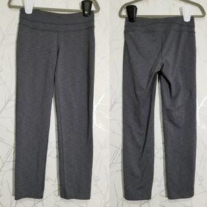 Lucy Heathered Gray Mid Rise Straight Leg Leggings